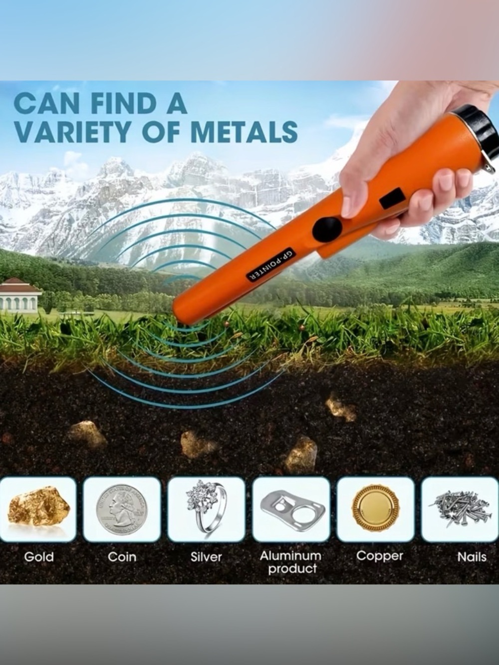 (26) - Handheld Metal Detector Wand – Portable Gold Finder Pinpointer